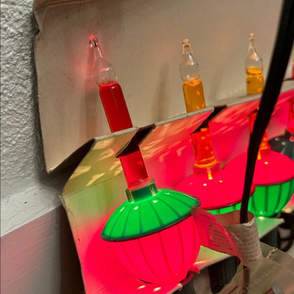 Vintage 1990's Noma 7 Bubble Lights